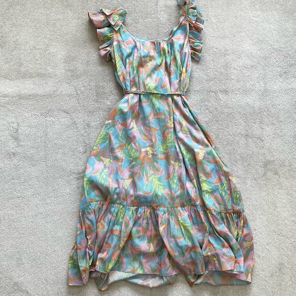ALDEN ADAIR LILAH DRESS SIZE MEDIUM FEMININE DAINTY ROMANTIC DATE EVENT - Picture 9 of 10